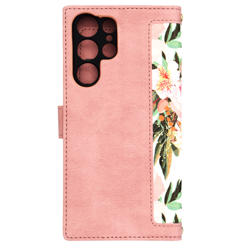 Husa pentru Samsung Galaxy S24 Ultra S928, Techsuit, FlipCraft, Roz