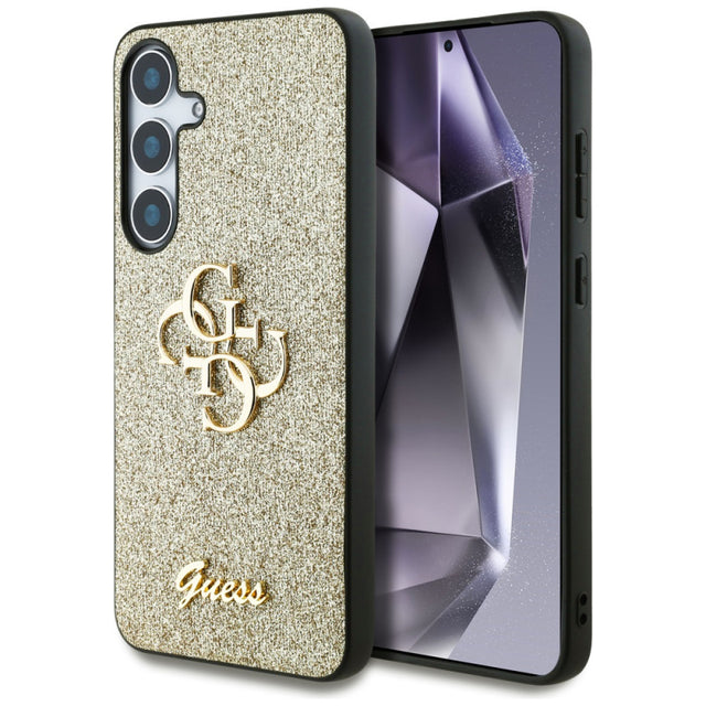 Husa pentru Samsung Galaxy S25 S931, Guess, Glitter Big 4G Script