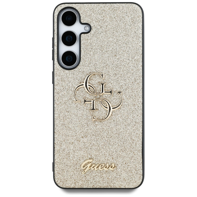 Husa pentru Samsung Galaxy S25 S931, Guess, Glitter Big 4G Script