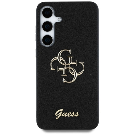 Husa pentru Samsung Galaxy S25 S931, Guess, Glitter Big 4G Script - Neagra - NotebookGsm