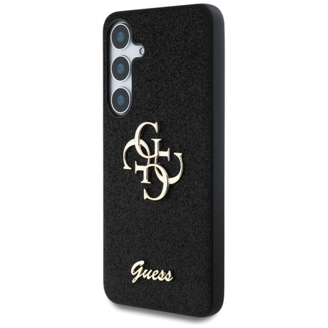 Husa pentru Samsung Galaxy S25 S931, Guess, Glitter Big 4G Script - Neagra - NotebookGsm