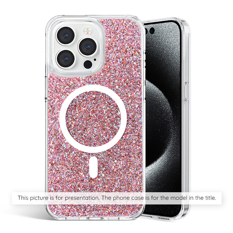 Husa pentru Samsung Galaxy S25 S931, Techsuit, Sparkly Glitter, Roz