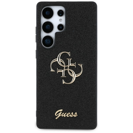 Husa pentru Samsung Galaxy S25 Ultra S938, Guess, Glitter Big 4G Script - Neagra - NotebookGsm