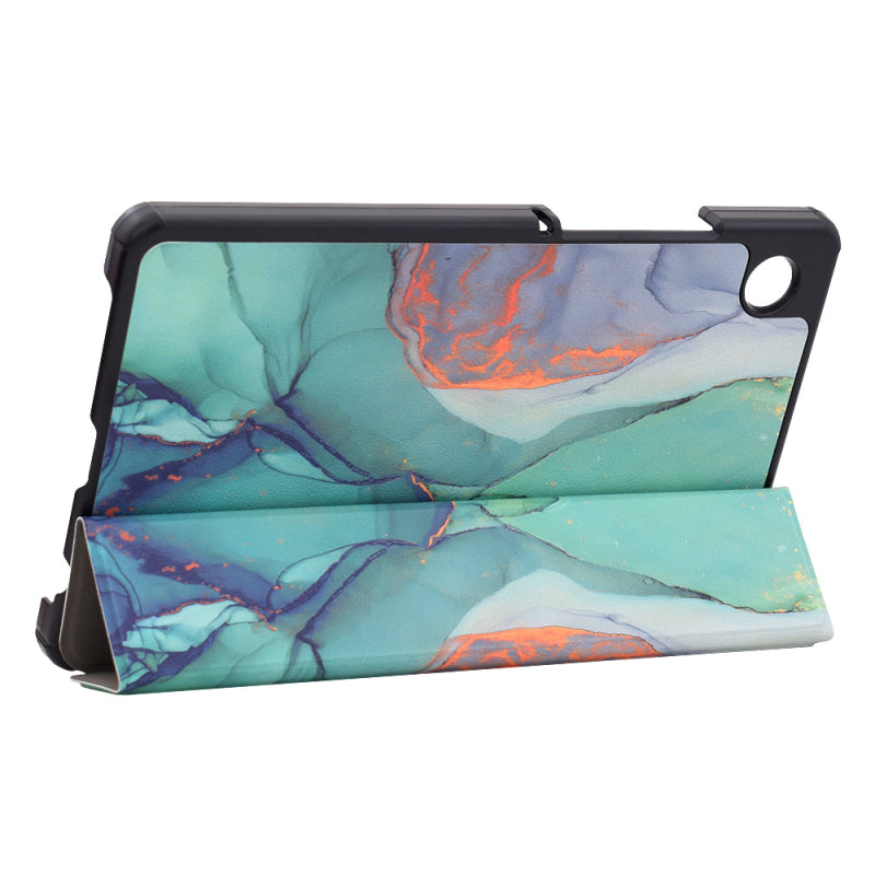 Husa pentru Samsung Galaxy Tab A9, Techsuit, FoldPro Green Time, Multicolor