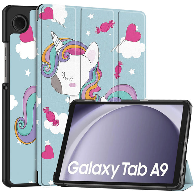 Husa pentru Samsung Galaxy Tab A9, Techsuit, FoldPro Unicorn