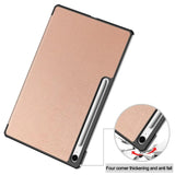 Husa pentru Samsung Galaxy Tab S10 FE+, Techsuit, FoldPro, Roz