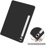 Husa pentru Samsung Galaxy Tab S10 FE / Tab S9 FE / Tab S9, Techsuit, Flex Trifold, Neagra