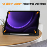 Husa pentru Samsung Galaxy Tab S10 FE / Tab S9 FE / Tab S9, Techsuit, Flex Trifold, Neagra