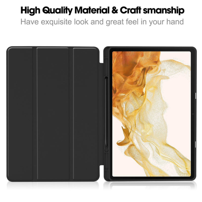 Husa pentru Samsung Galaxy Tab S8 Ultra, Techsuit, Flex Trifold, Gri
