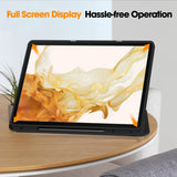 Husa pentru Samsung Galaxy Tab S8 Ultra, Techsuit, Flex Trifold, Gri