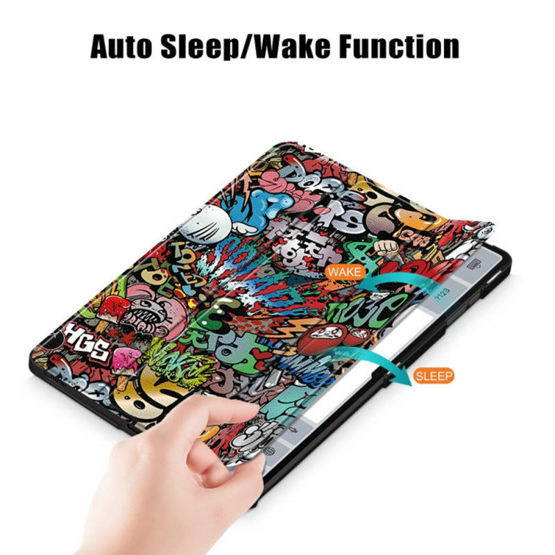 Husa pentru Samsung Galaxy Tab S8 Ultra, Techsuit, FoldPro Urban Vibe, Multicolor