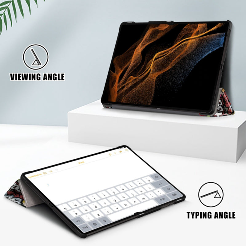 Husa pentru Samsung Galaxy Tab S8 Ultra, Techsuit, FoldPro Urban Vibe, Multicolor