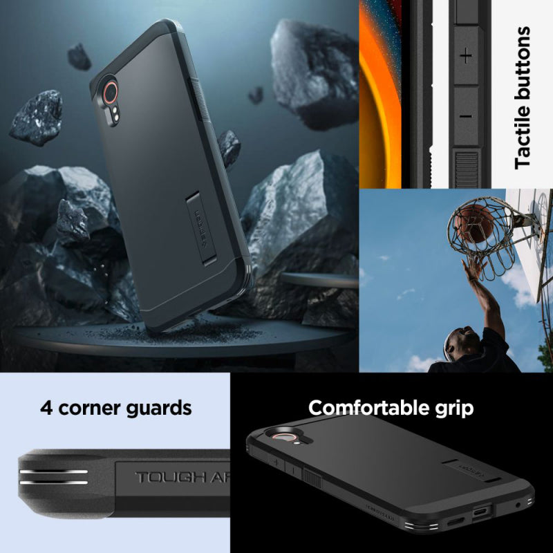 Husa pentru Samsung Galaxy XCover7 Pro, Spigen, Tough Armo - Neagra - NotebookGsm