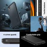 Husa pentru Samsung Galaxy XCover7 Pro, Spigen, Tough Armo - Neagra - NotebookGsm