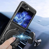Husa pentru Samsung Galaxy Z Flip5 F731, Techsuit, CamGuard Pro, Albastra