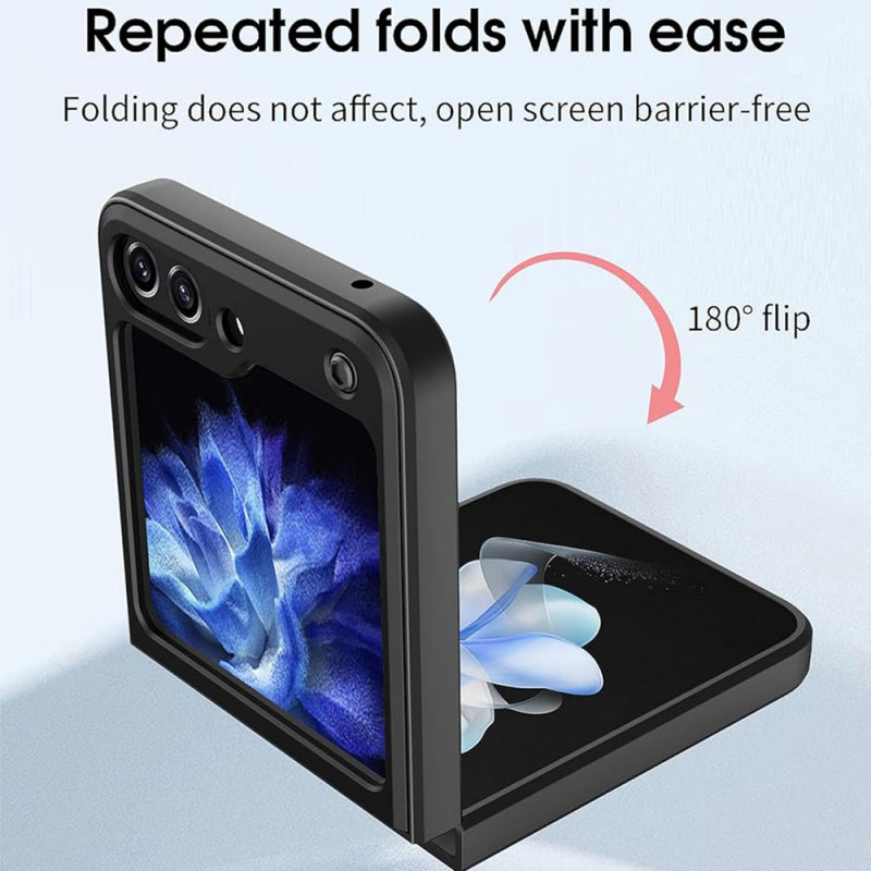 Husa pentru Samsung Galaxy Z Flip5 F731, Techsuit, CamGuard Pro, Albastra
