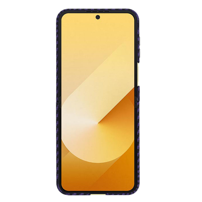 Husa pentru Samsung Galaxy Z Flip6 F741, Techsuit, Carbonite FiberShell, Mov