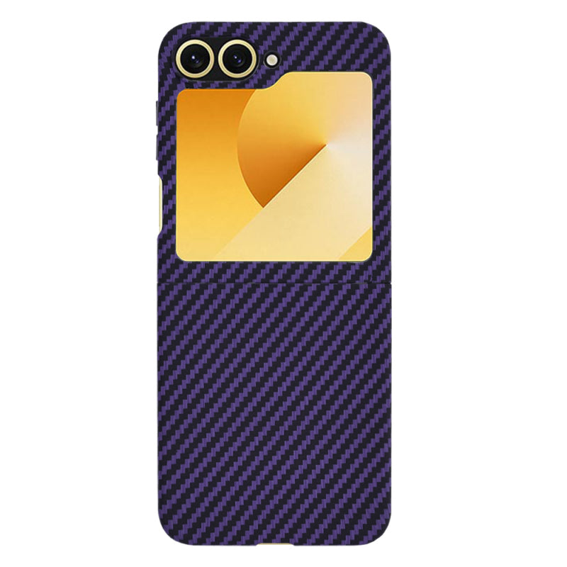 Husa pentru Samsung Galaxy Z Flip6 F741, Techsuit, Carbonite FiberShell, Mov