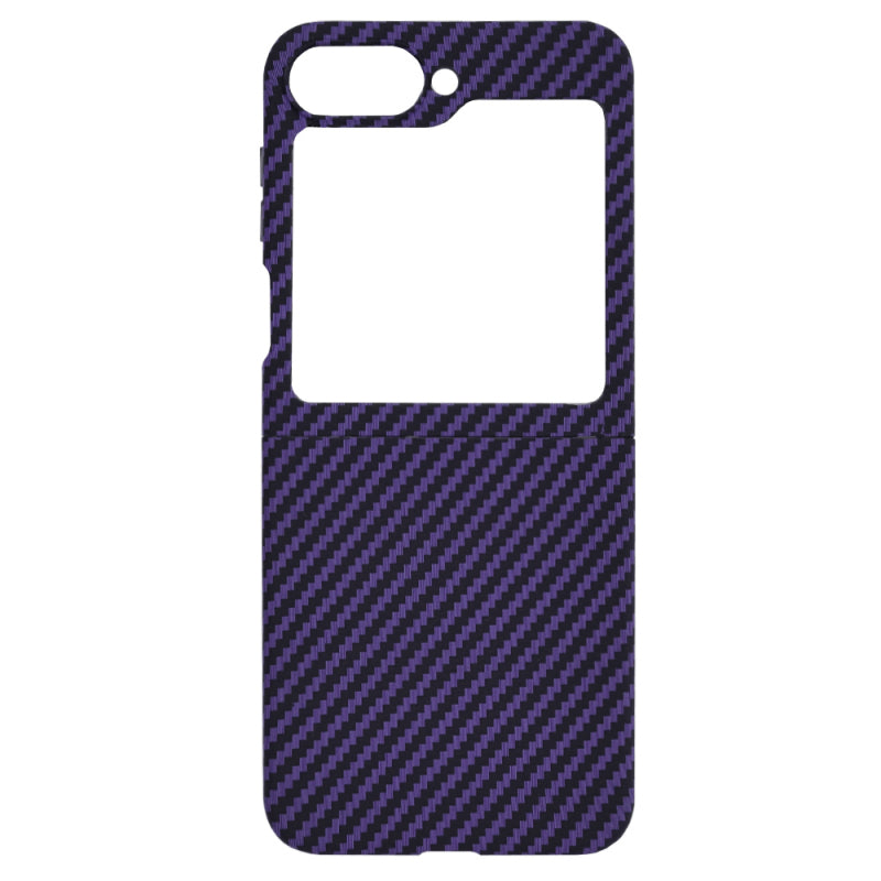 Husa pentru Samsung Galaxy Z Flip6 F741, Techsuit, Carbonite FiberShell, Mov