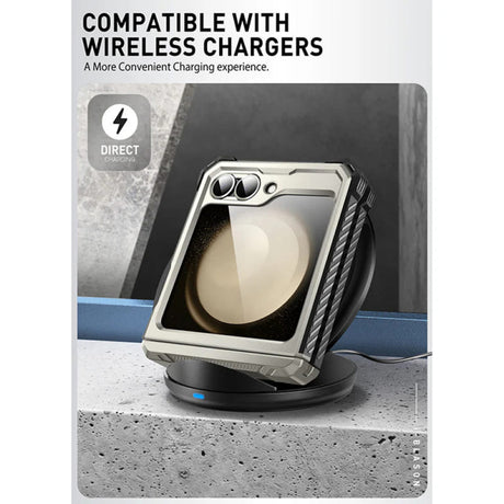 Husa pentru Samsung Galaxy Z Flip7 FE F761 / Z Flip6 F741, i-Blason, ArmorBox - Gri - NotebookGsm