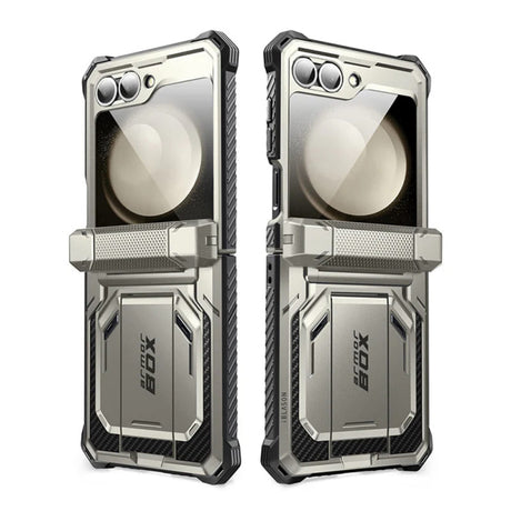 Husa pentru Samsung Galaxy Z Flip7 FE F761 / Z Flip6 F741, i-Blason, ArmorBox - Gri - NotebookGsm