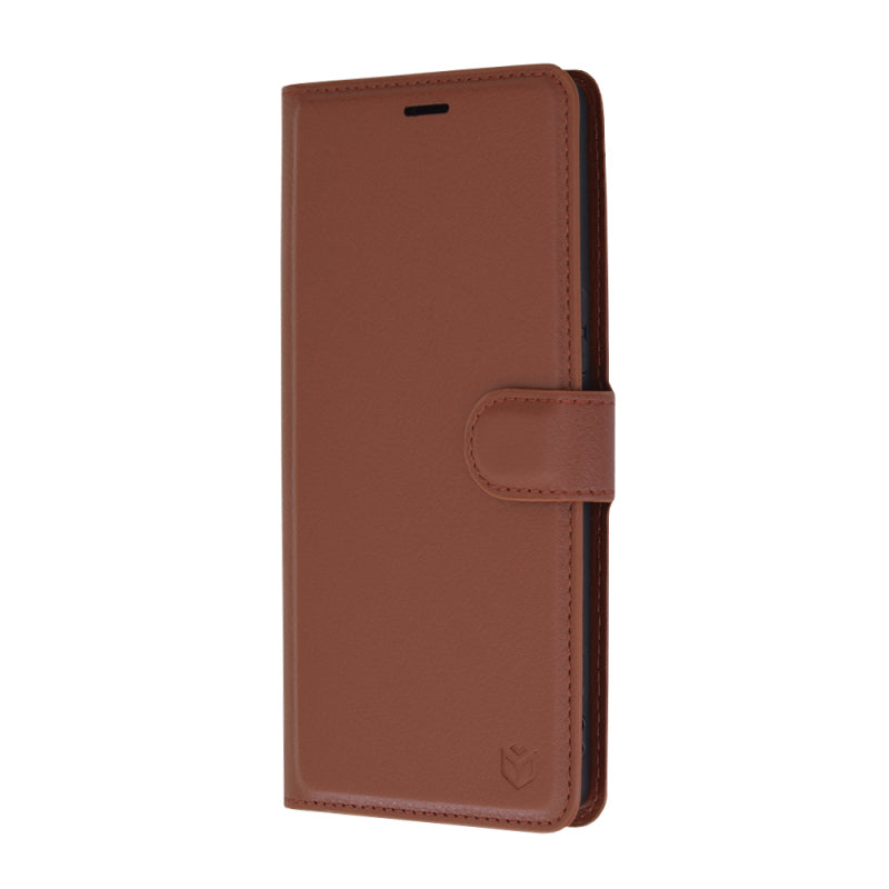Husa pentru Sony Xperia 1 VI, Techsuit, Leather Folio, Maro