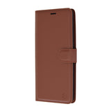 Husa pentru Sony Xperia 1 VI, Techsuit, Leather Folio, Maro