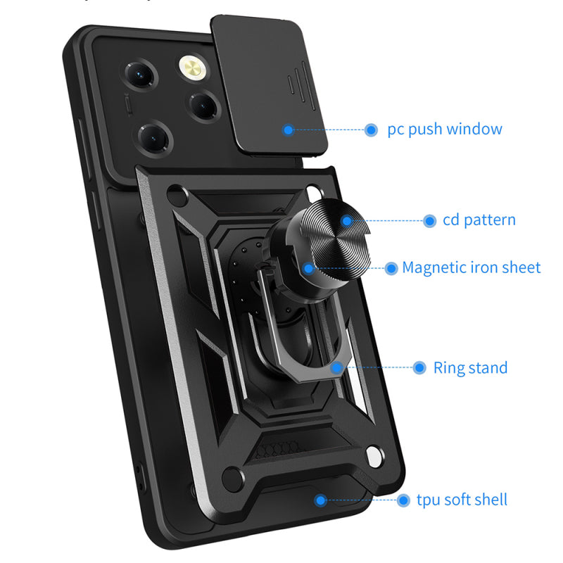 Husa pentru Tecno Spark 20 Pro / Infinix Hot 40 / Hot 40 Pro, Techsuit, CamShield, Verde