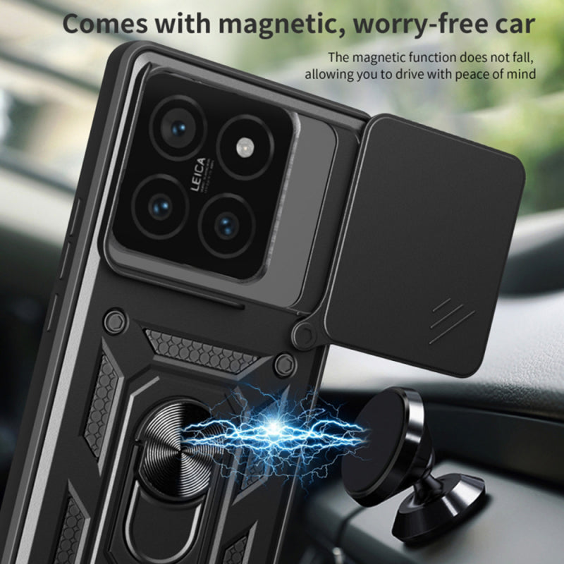 Husa pentru Xiaomi 14T Pro, Techsuit, CamShield, Albastra