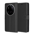 Husa pentru Xiaomi 15 Ultra, Techsuit, Leather Folio, Neagra