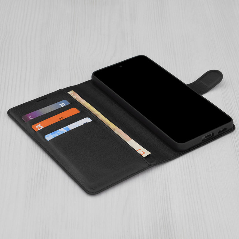 Husa pentru Xiaomi 15 Ultra, Techsuit, Leather Folio, Neagra