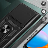 Husa pentru Xiaomi Poco F6 Pro, Techsuit, CamShield, Albastra
