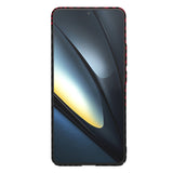 Husa pentru Xiaomi Poco F6 Pro, Techsuit, Carbonite FiberShell Vortex, Rosie