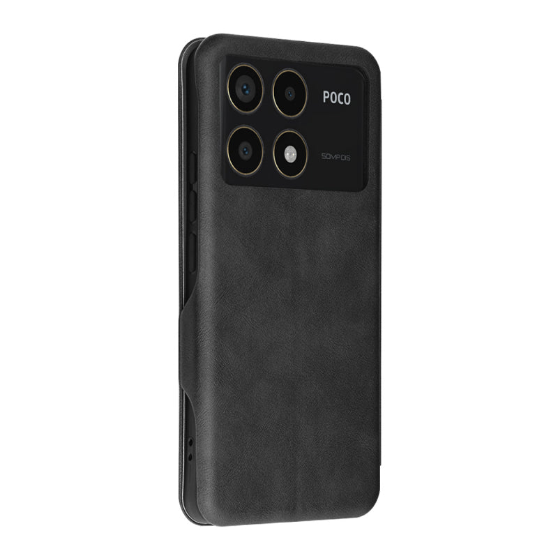Husa pentru Xiaomi Poco F6 Pro, Techsuit, Safe Wallet Plus, Neagra