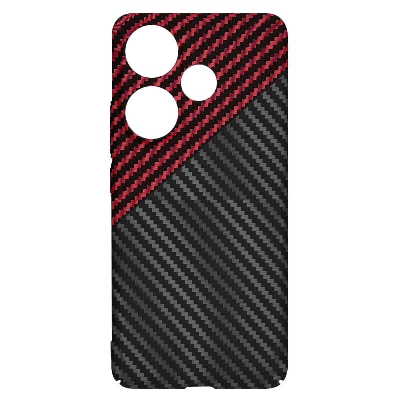Husa pentru Xiaomi Poco F6, Techsuit, Carbonite FiberShell Vortex, Rosie