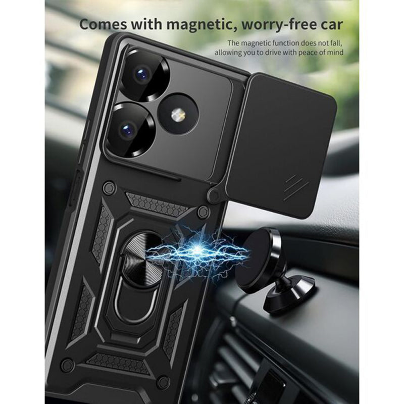 Husa pentru Xiaomi Poco M6 4G / Redmi 13, Techsuit, CamShield, Neagra