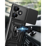 Husa pentru Xiaomi Poco M6 4G / Redmi 13, Techsuit, CamShield, Neagra