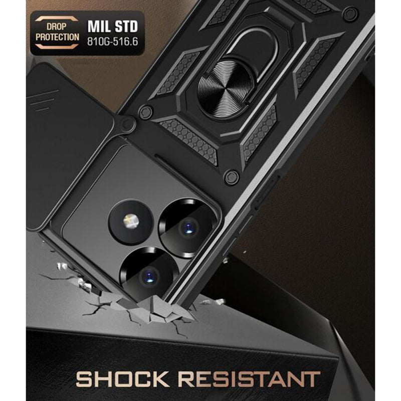 Husa pentru Xiaomi Poco M6 4G / Redmi 13, Techsuit, CamShield, Neagra
