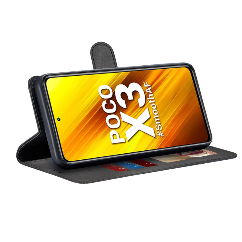 Husa pentru Xiaomi Poco X3 Pro / X3 NFC / X3, Techsuit, Diary Book, Neagra