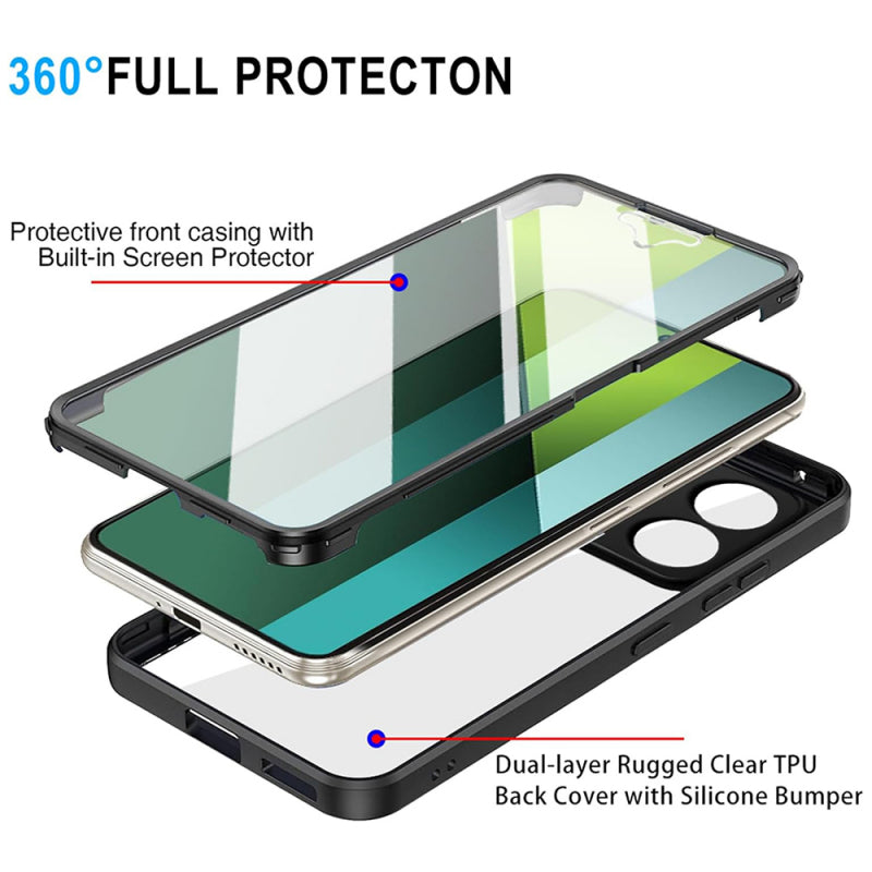 Husa pentru Xiaomi Poco X6 / Note 13 Pro 5G, Techsuit, ColorVerse 360, Albastra