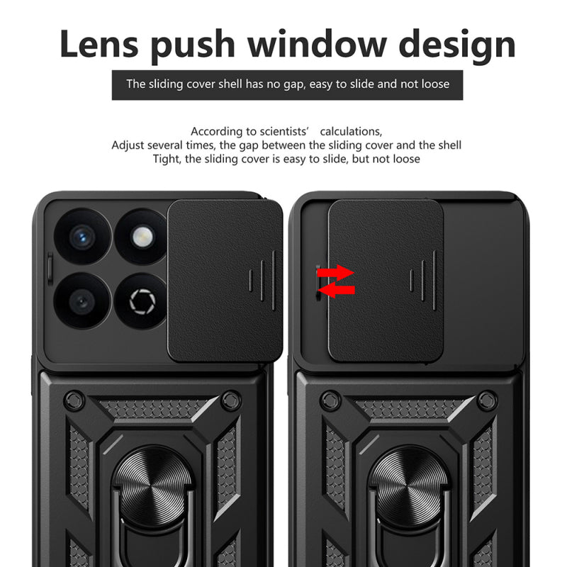 Husa pentru Xiaomi Poco X7 Pro, Techsuit, CamShield, Neagra