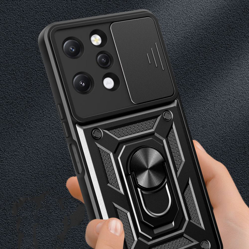 Husa pentru Xiaomi Redmi 12 5G / 12, Techsuit, CamShield, Neagra