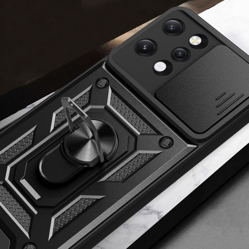 Husa pentru Xiaomi Redmi 12 5G / 12, Techsuit, CamShield, Neagra