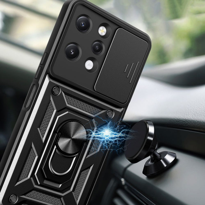 Husa pentru Xiaomi Redmi 12 5G / 12, Techsuit, CamShield, Neagra