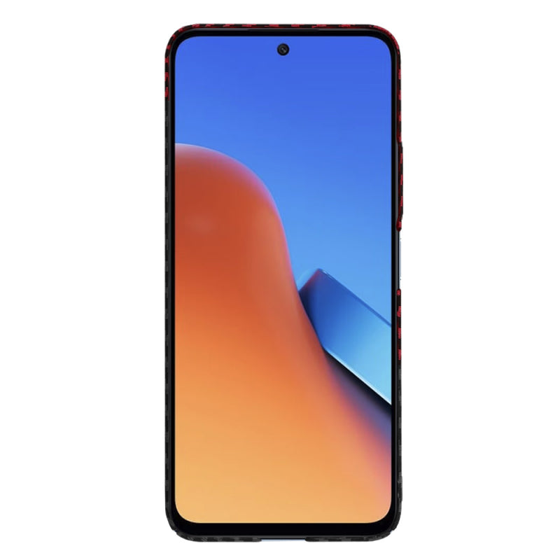 Husa pentru Xiaomi Redmi 12 5G / 12, Techsuit, Carbonite FiberShell Vortex, Rosie