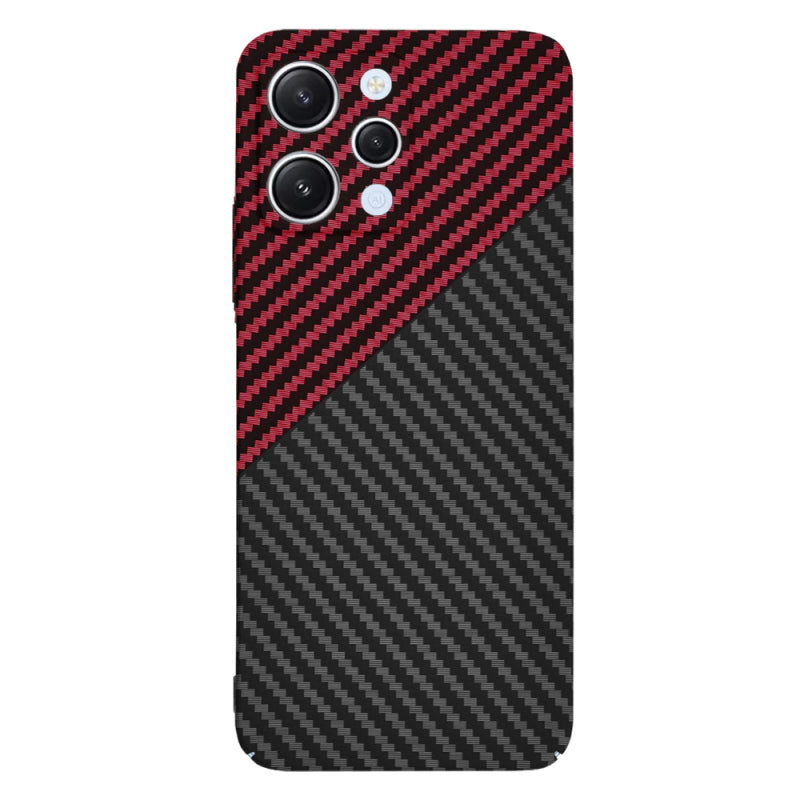 Husa pentru Xiaomi Redmi 12 5G / 12, Techsuit, Carbonite FiberShell Vortex, Rosie