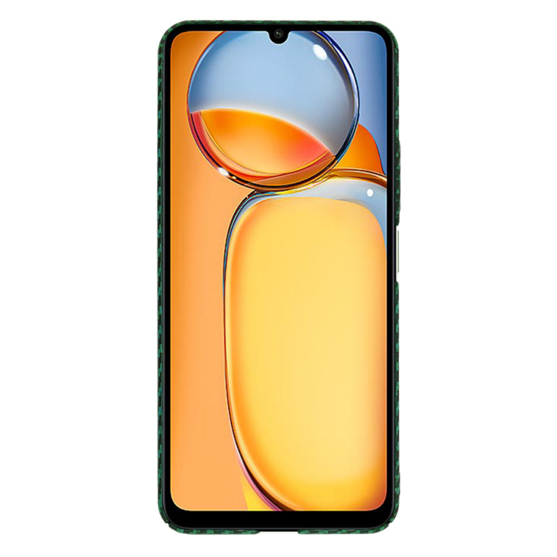 Husa pentru Xiaomi Redmi 13C 5G / 13C / Poco C65, Techsuit, Carbonite FiberShell, Verde
