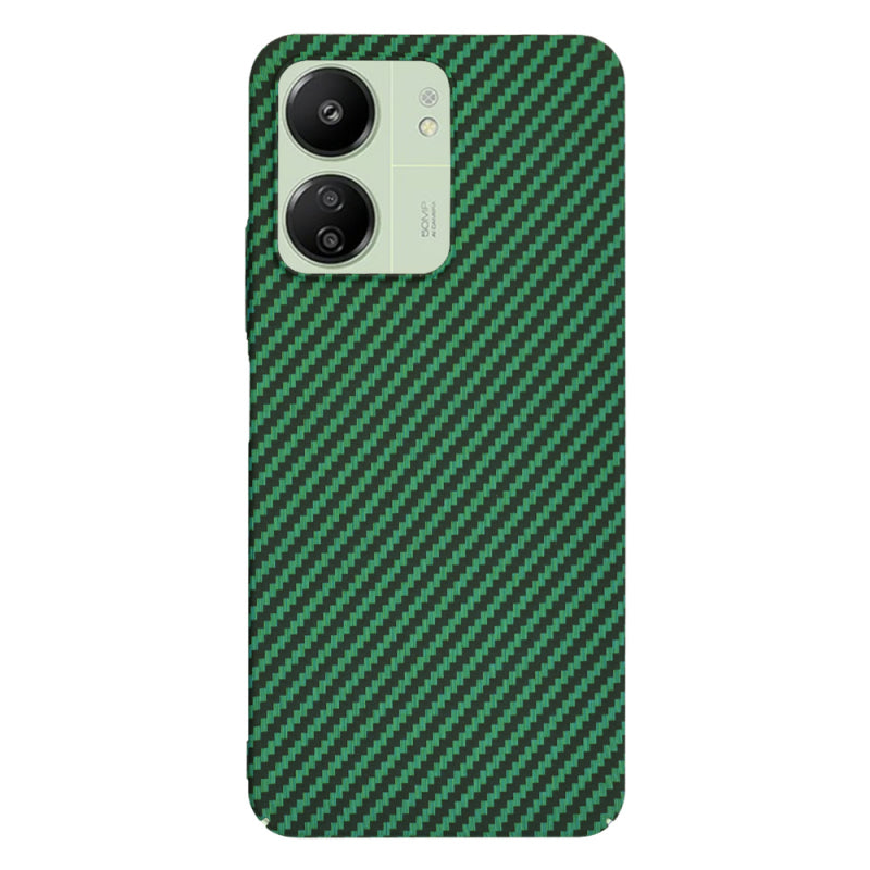 Husa pentru Xiaomi Redmi 13C 5G / 13C / Poco C65, Techsuit, Carbonite FiberShell, Verde