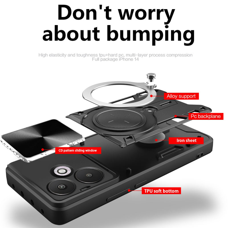 Husa pentru Xiaomi Redmi 13C 5G, Techsuit, CamGuard Pr