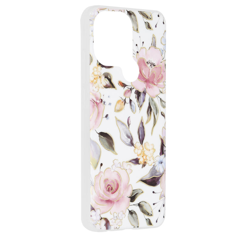 Husa pentru Xiaomi Redmi A2+ / A1+, Techsuit, Marble, Alba